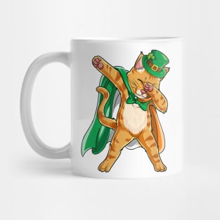 Dabbing Cat St Patricks Day Boys Leprechaun Irish Mug